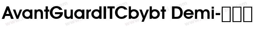 AvantGuardITCbybt Demi字体转换